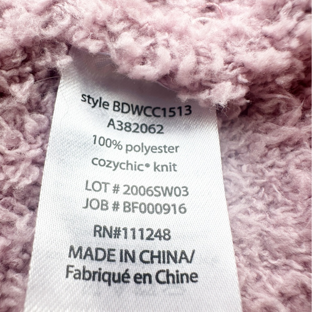 Barefoot Dreams | Cozychic® Boardwalk Cardigan in Orchid  Pink Size Large - Picture 6 of 8